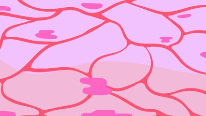 Abstract illustration of a close-up view resembling a network of cells or tissue