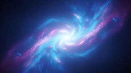 Vibrant Swirling Galaxy Nebula with Cosmic Dust and Stars.