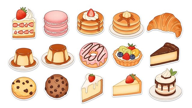 Sweeten your designs with this cheerful collection of delectable desserts and pastries for any occasion - Powered by Adobe