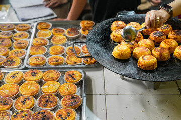 A traditional Indonesian cake called Kue Lumpur, made from potatoes.