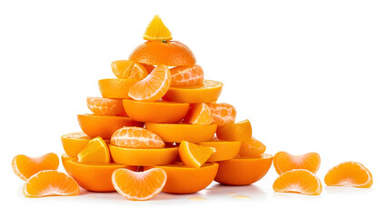 Bright citrus pyramid for vibrant summer recipes and healthy lifestyle promotions today