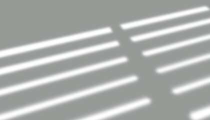 Sunlight shadow from window blind on wall isolated on transparent background