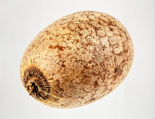 Achene Fruit Isolated on White Background, Small Dry Seeded Fruit Representing Botanical Reproduction and Plant Dispersal Concept