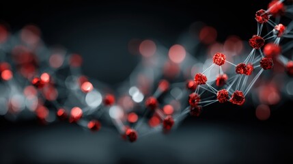 Abstract network connection showing data points and digital future