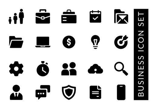 Business Icon Set Layout