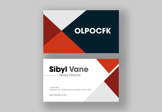 Business Card Design Layout