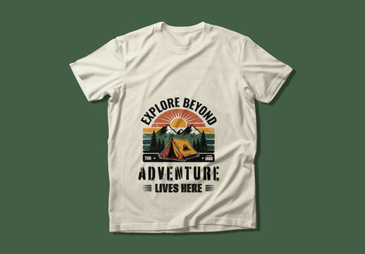 Explore Nature Adventure Camping T Shirt Design