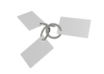 Keychain Label Tag Mockup for Branding