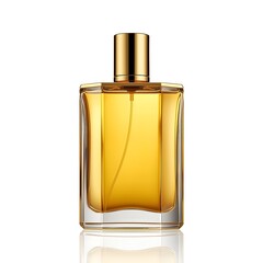 Premium Golden Parfum Product Render