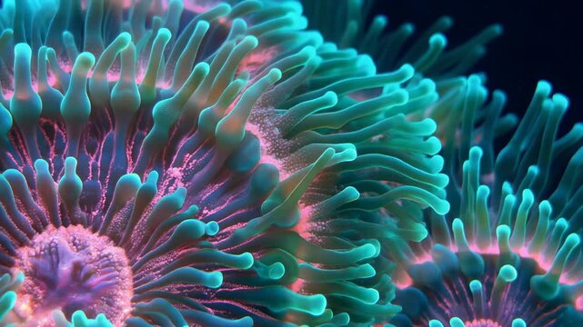 undersea biomotif  coral reef in the sea