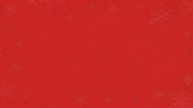 Red and white snowflakes on a red background. The winter concept of Christmas and New Year's Eve.
