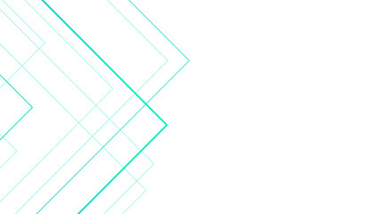 Minimalist White Abstract Background with Blue & Cyan Geometric Line Art. Modern Tech-Style with Layered Angular Shapes, an Ideal element for Futuristic Design, Business Visuals, UI Themes, & Digital 