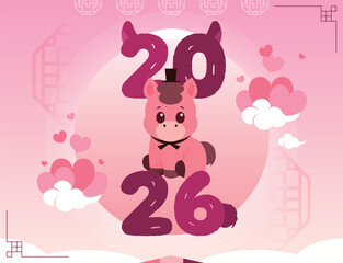 2026년 병오년 붉은 말 배너 10
