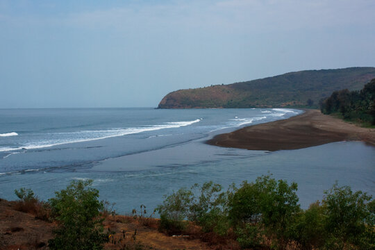 Arabian Sea view from NH7 Konkan, Maharashtra, India