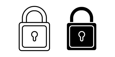 Unlock outline and pictogram Icon for Security, Access,  Privacy Design, unlock, access, security, privacy.