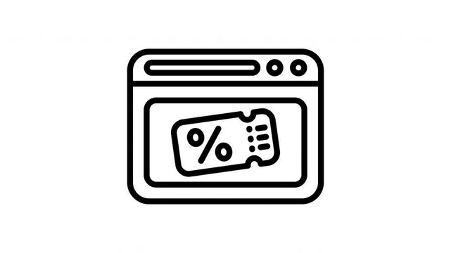 Animated Online Discount Coupon Window