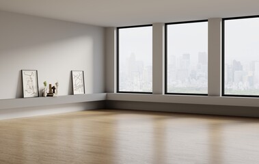 empty room with window