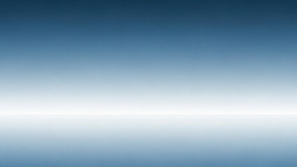 A serene, minimalist blue and white gradient background with a subtle, minimalist white line running horizontally across the center.