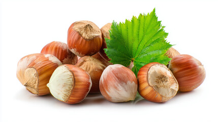 A close-up pile of reddish-brown hazelnuts in their shells, perfect for roasting, baking, and healthy snacking. Fresh, natural, and flavorful imagery suitable for food and nutrition themes.