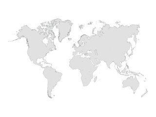 Illustration of a Colored map of world 
