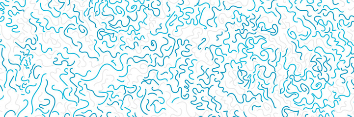 Seamless abstract pattern with colorful doodle elements. Vector background