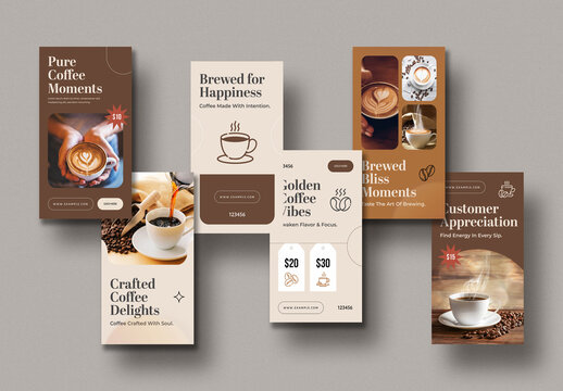 Coffee Social Media Story Post Template