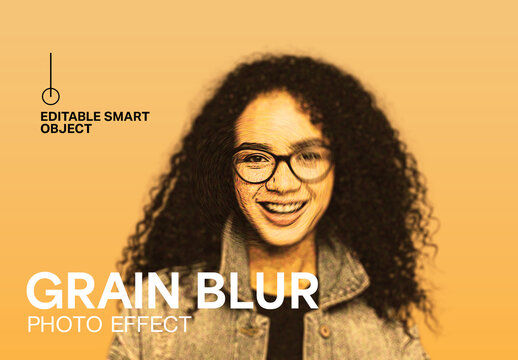 Grain Blur Photo Effect Design