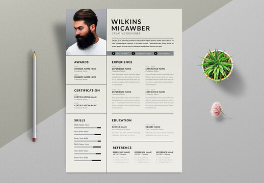 Resume Template Layout