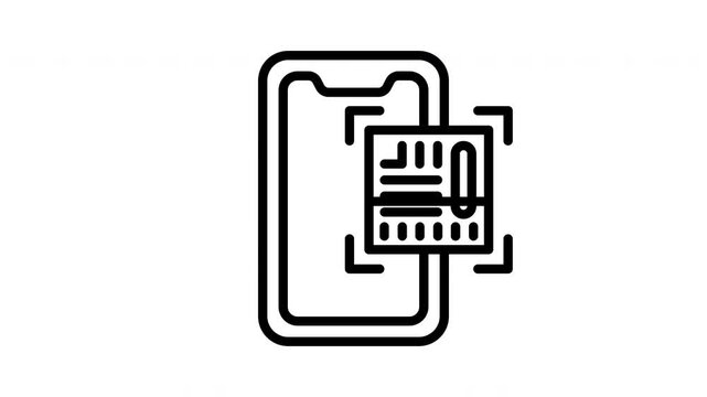 Animated Mobile Barcode Scanning Screen
