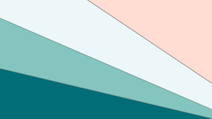 Pastel Teal Pink Diagonal Layered Paper Background