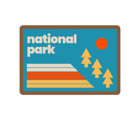 National Park Retro Outdoor Badge