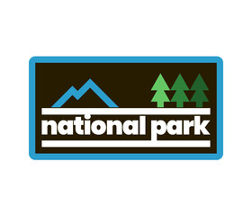 National Park Retro Outdoor Badge