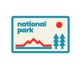National Park Retro Outdoor Badge