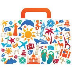 summer holidays elements vectors