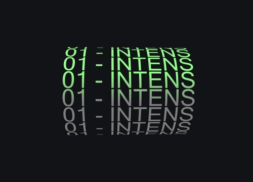 Kinetik Typography Loop: Intense Scrolling Digital Text Animation in Green on Black Background