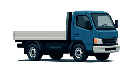 Obraz premium Truck delivery vehicle, transportation, cargo, flat vector illustration