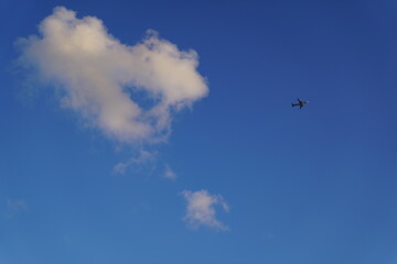airplane in the sky