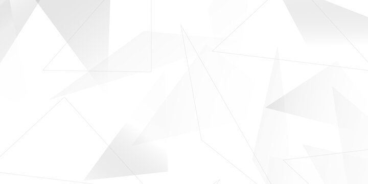 Abstract background with liens and triangles shape on white background. White and grey geometric overlapping rectangle pattern Geometric background soft shadows as patten ..White polygon textured .