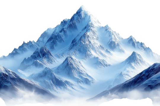 Snow Capped Mountain Majesty A Vision of Winter Peaks Frozen Heights and the Calm of Glacial