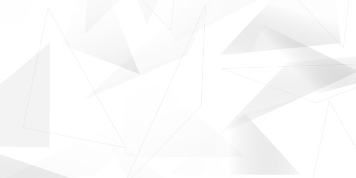 Abstract background with liens and triangles shape on white background. White and grey geometric overlapping rectangle pattern Geometric background soft shadows as patten ..White polygon textured .