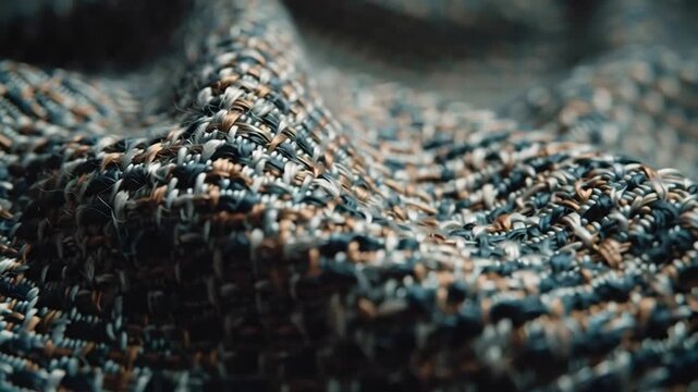 Textured Fabric Close-Up Woven Material, Abstract Textile Background