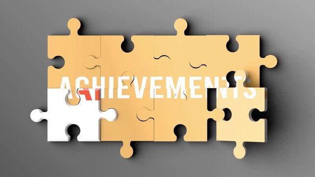 Ambition brings to life achievements - when many parts of a Ambition puzzle come together and start manifesting, they create Achievements at the same time.