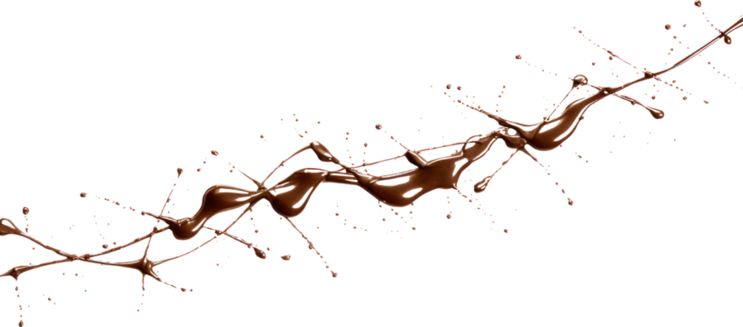 Chocolate splash liquid wave splash swirl with motion