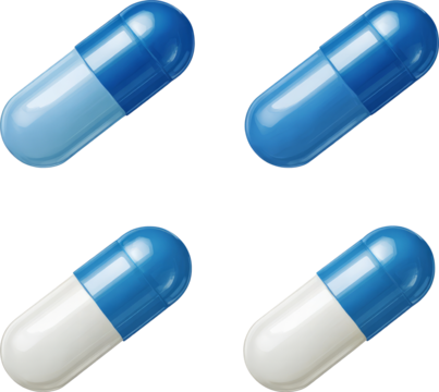 Blue capsule pill medicine pharmaceutical healthcare calm minimal