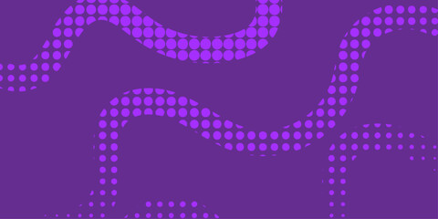 Vivid Retro Pop Art Wave Halftone Pattern Background with Curved Dots