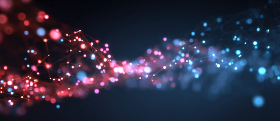 Naklejka premium Digital background for tech, AI, data, audio, graphics, etc.