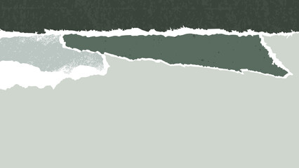 Paper collage background with torn layered textures in pastel colors. Mixed media scrapbook design with vintage paper pieces. Vector illustration.