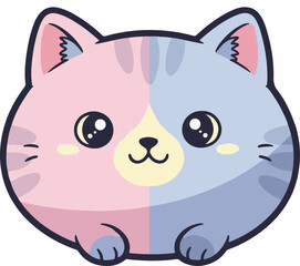 Cute Chubby Cat Sticker