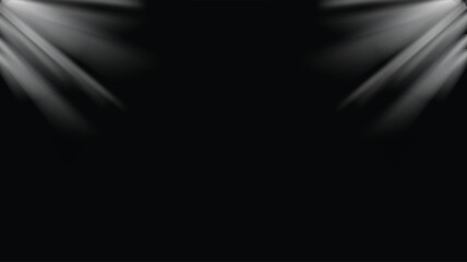 Abstract ray of light on the black background vector stock illustration