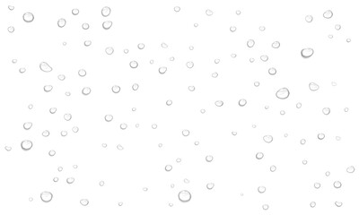 Realistic water drops. PNG drops, condensation on the window, transparent water drop. Abstract water drops, bubbles on transparent background, digital liquid design, Stock royalty free